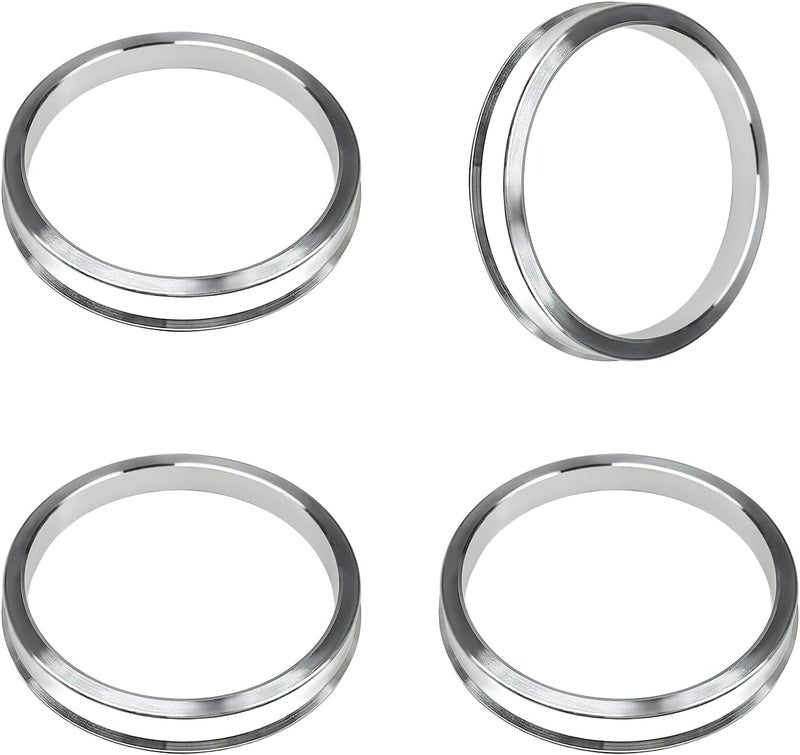 MTRPS 4 PCS Hub Centric Rings, 64 ID to 73 OD Wheel Center Bore Shaft Shock Absorbing Spacer, Aluminum Alloy Wheel Hubrings Compatible with Most Vehicles, Car Accessories - Image 1